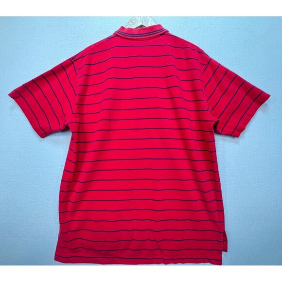 Polo By Ralph Lauren Mens Striped Short Sleeve Polo Shirt Sze XL Red Casual Golf - Picture 9 of 10